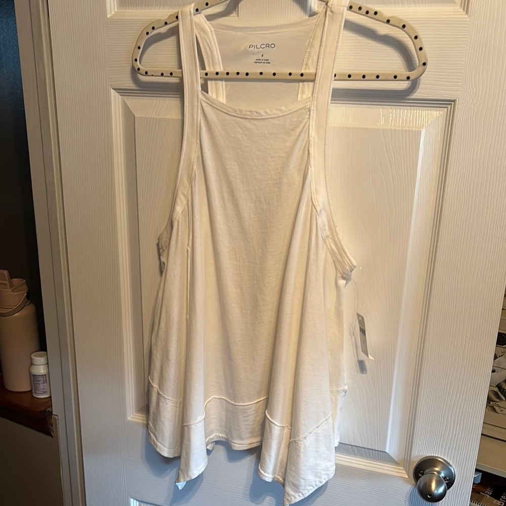Pilcro Women's White Tank Top